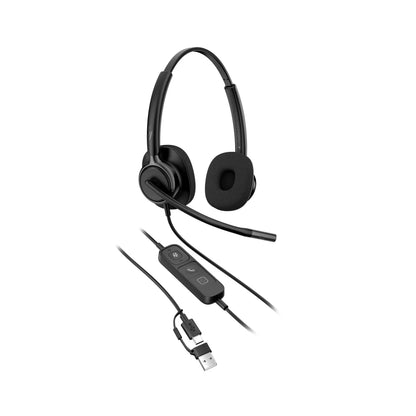 Mission 425 Stereo USB Headset | USB-C | USB-A Adapter – C01B6AA#AC3
